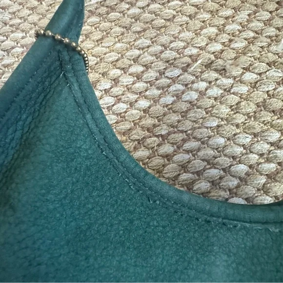 Vintage Coach Ergo Nubuck Suede Spruce Green Handbag Made in USA 4399 Hobo Purse - Picture 4 of 8